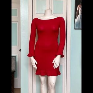 Long Sleeve Off shoulder Plus size Bodycon dress 10 12 Large